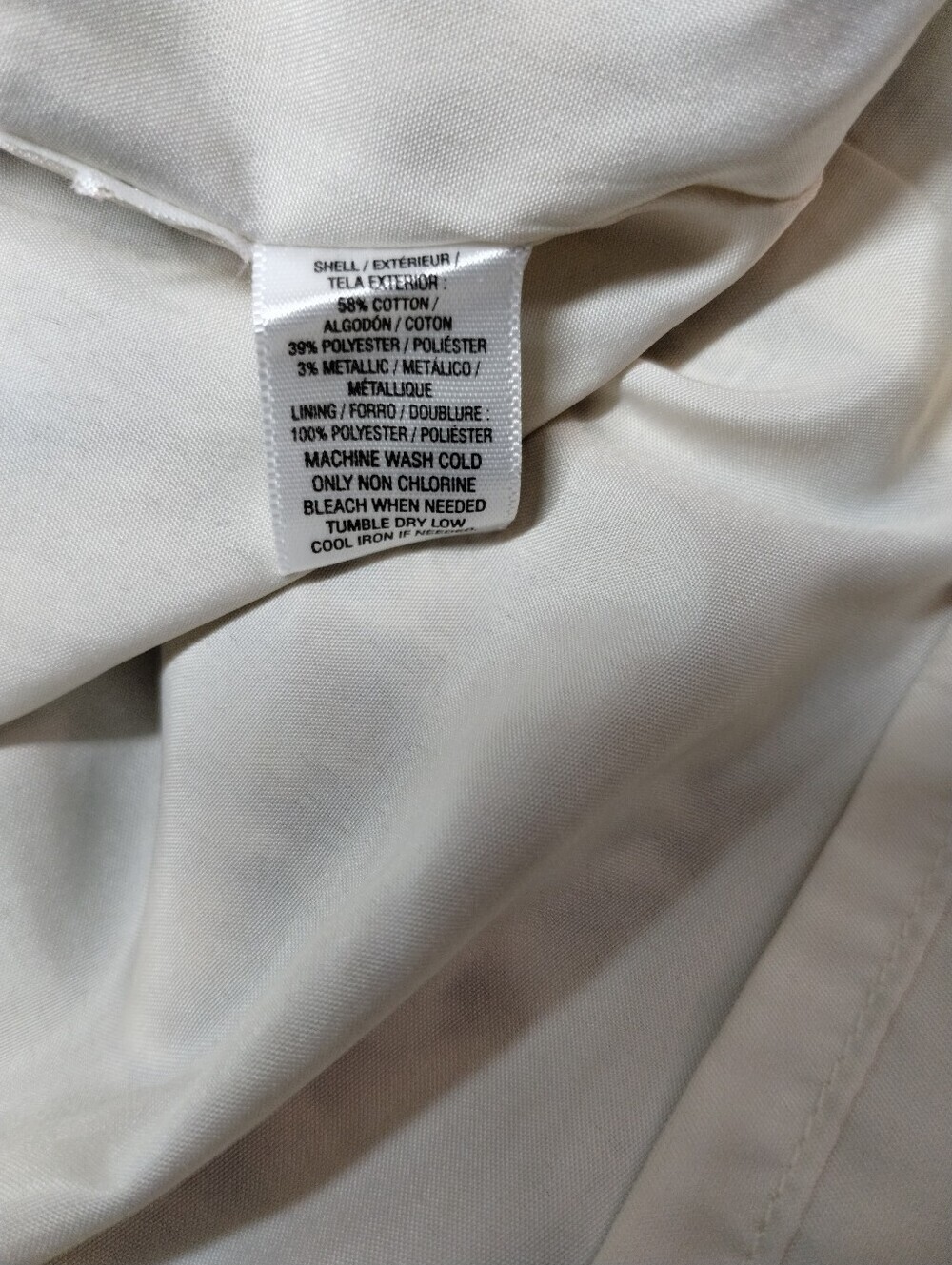 LOFT Gold and White Geo Pattern Mini Skirt - Picture 9 of 9